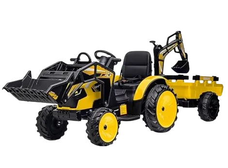Tractor, Excavator & Bulldozer, 24V, Orange